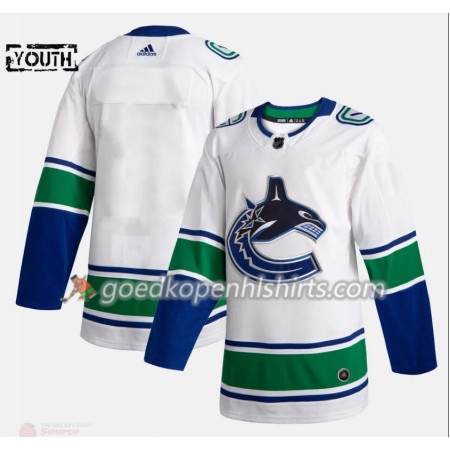 Vancouver Canucks Blank Adidas 2019-2020 Wit Authentic Shirt - Kinderen